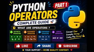 PART I - Master Python Operators Like a Pro 😎