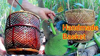Handmade basket episode 3 - 5 minutes Bamboo Wood craft Part 57