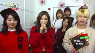 [ENG] 151225 Music Bank Christmas Special Apink (에이핑크) \u0026 INFINITE (인피니트) Interview