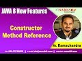 Java 8 Features Tutorials | Constructor Method Reference | by Mr.Rama Chandra