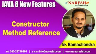 Java 8 Features Tutorials | Constructor Method Reference | by Mr.Rama Chandra