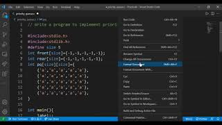 DSA 3-B : Priority queue implementation using 2-D Array