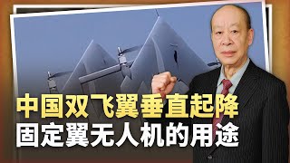 中國雙飛翼垂直起降固定翼無人機是創新，未來配備軍艦非常完美【傅前哨】