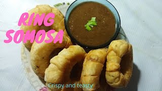 ଟେଷ୍ଟି evening ଟାଇମ ରେସିପି🥰। ଛେନା ring somosa । ଟେଷ୍ଟି ଓ crispy ରେସିପି🥰।