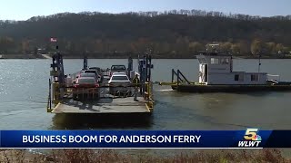 Ridership increases on Anderson Ferry during bridge closure