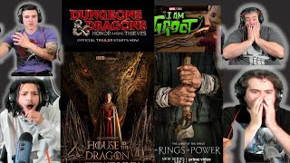 House of the Dragon, Dungeons and Dragons, I am Groot, and The Rings of Power Trailers