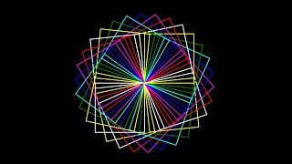 Square Spirograph in Python Turtle