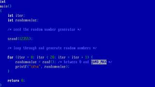 Programming in FreeDOS - rand() function