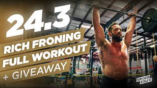 RICH FRONING Full 24.3 CrossFit Open Workout & GIVEAWAY