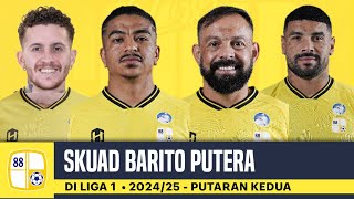 DAFTAR SKUAD BARITO PUTERA TERBARU DI LIGA 1 2024/2025 | PUTARAN KEDUA