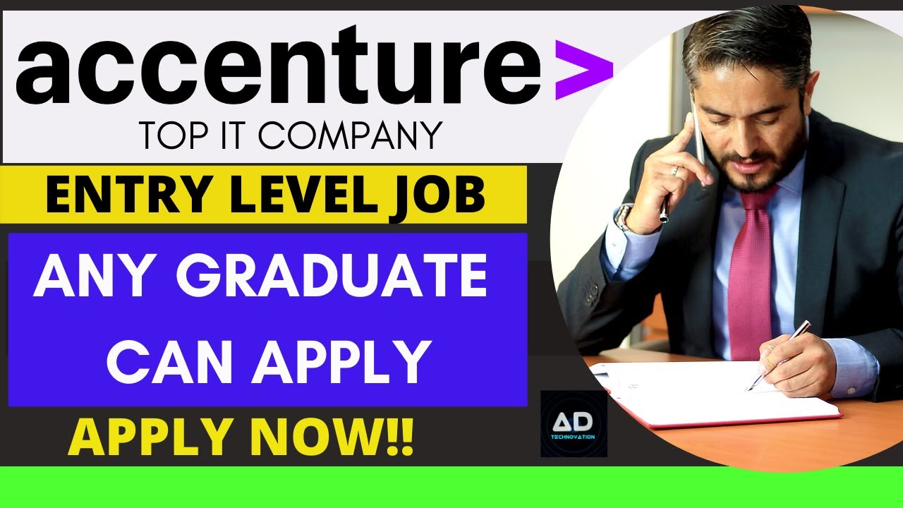 Accenture Entry Level Job/Any Graduate Can Apply/latest Job/Top IT ...