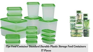 ikea 17pc Food Container Standard Durable Plastic Storage Food Containers 17 Pieces #unboxing #ikea