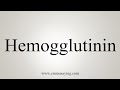 How To Say Hemogglutinin