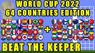Beat the Keeper World Cup 64 Countries Marble Race Tournament / Marble Race King