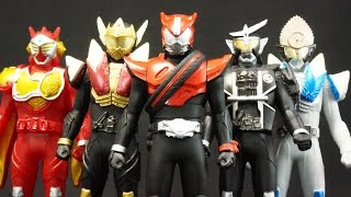 ソフビヒーロー仮面ライダー ドライブ発進!!編 黄金の戦士!!編 Sofubi Hero Kamen Rider Drive \u0026 Gaimu