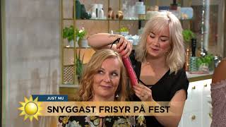 5 trendigaste festfrisyrerna just nu: "Busenkelt att fixa själv" - Nyhetsmorgon (TV4)