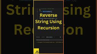 String Reversal With Recursion | #coding #javascript