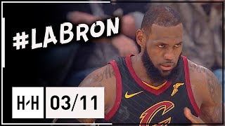 LeBron James Full Highlights Cavs vs Lakers (2018.03.11) - 24 Pts, 10 Reb, 7 Ast, #LABron