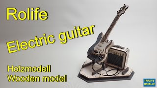 Rokr Elektrogitarre/Electric guitar - Holzmodell / Wooden model