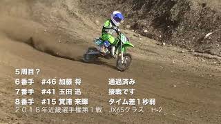 ２０１８年近畿選手権第１戦JX65クラスH-2/表彰式