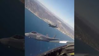 F-35A, F-22, A-10C, F-16, P-51 Joint Flight #Shorts