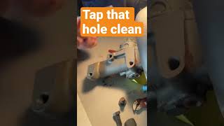 How to use a tap and die set to clean dirty threads￼