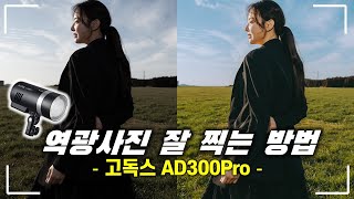 역광 따위 두렵지 않은 인물사진 잘 찍는 조명 촬영 꿀팁! 고독스 AD300Pro, Lux Junior