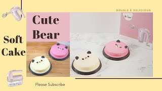 Cute Bear Soft Cake เค้กน้องหมีน้อยน่ารัก จากเครื่องตีมือถือขนาดเล็ก