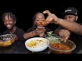 finally got him to mukbang with us vegan boil