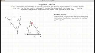 Euclid's Elements Book 1 - Proposition 4