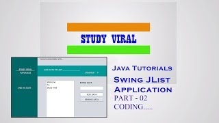 Java GUI - JList (Java Swing) Using Netbeans Part 02 - Study Viral