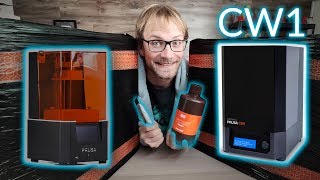 Was live: First print on the Prusa SL1 \u0026 trying the CW1!