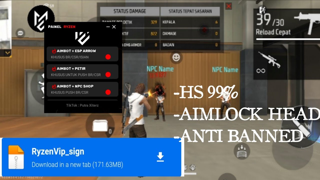 Injector Terbru Aimlock 99 Antiban Cocok Push Rank Isian Csr