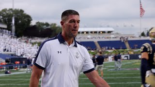 Navy Football Quarterback Tai Lavatai, Offensive Coordinator Grant Chesnut Interview (Memphis Week)