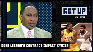 How does LeBron’s extension affect Kyrie Irving? Stephen A. answers 👀 | Get Up