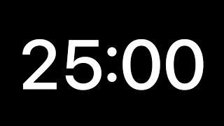 25 Minutes Countdown Timer || 1500 Seconds Countdown Timer