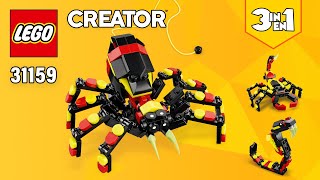 LEGO Creator 3in1 Wild Animals: Surprising Spider (31159)[153 pcs] Snake \u0026 Scorpion | Instructions