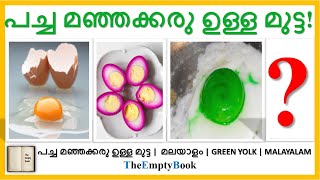 പച്ച മഞ്ഞക്കരു ഉള്ള മുട്ട! | EGG WITH GREEN COLOURED YOLK | MALAYALAM | TheEmptyBook