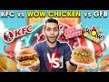 KFC vs WOW Chicken vs Good Flippin Burgers, | Best fried Chicken BURGER ? | ZINGER | NomBom