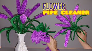 Make a flower with a pipe cleaner like this: pipe cleaner flowers