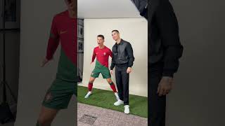 রোনালদোর মূর্তি নাকি সত্যিকারের মানুষ | Is Ronaldo's statue a real person?