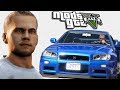 VELOZES E FURIOSOS MOD: PAUL WALKER E SEU NISSAN SKYLLINE GT-R - GTA V PC MOD