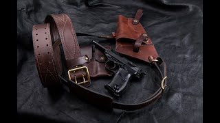 Walther P38 Handmade Retro Tanker Holster