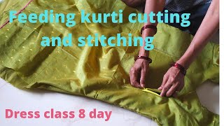 Feeding kurti cutting and stitching😍