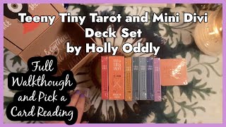 Teeny Tiny Tarot and Mini Divi Deck Set by Holly Oddly Full Walkthrough and Pick a Card