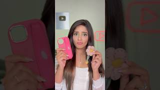 Trying Viral DECODEN Phone Case 📱🌸 || DIY CREAM GLUE PHONE COVER 🤩 || #viral #shorts #trending