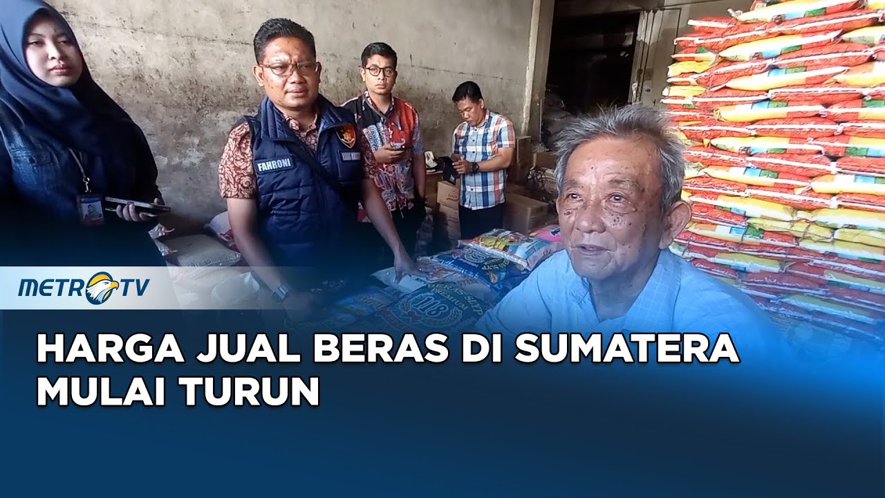 Harga Jual Beras Di Sumatera Mulai Turun - YouTube