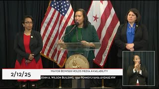 Mayor Bowser Holds Media Availability, 2/12/25