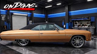 Super chrome chassis on betos 1975 caprice convertible