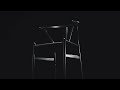 weaving the ch24 wishbone chair designed by hans j. wegner